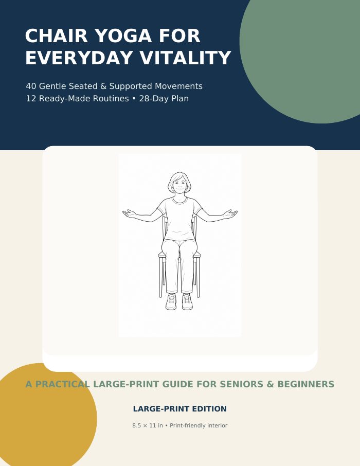 Cover page from Chair Yoga for Everyday Vitality