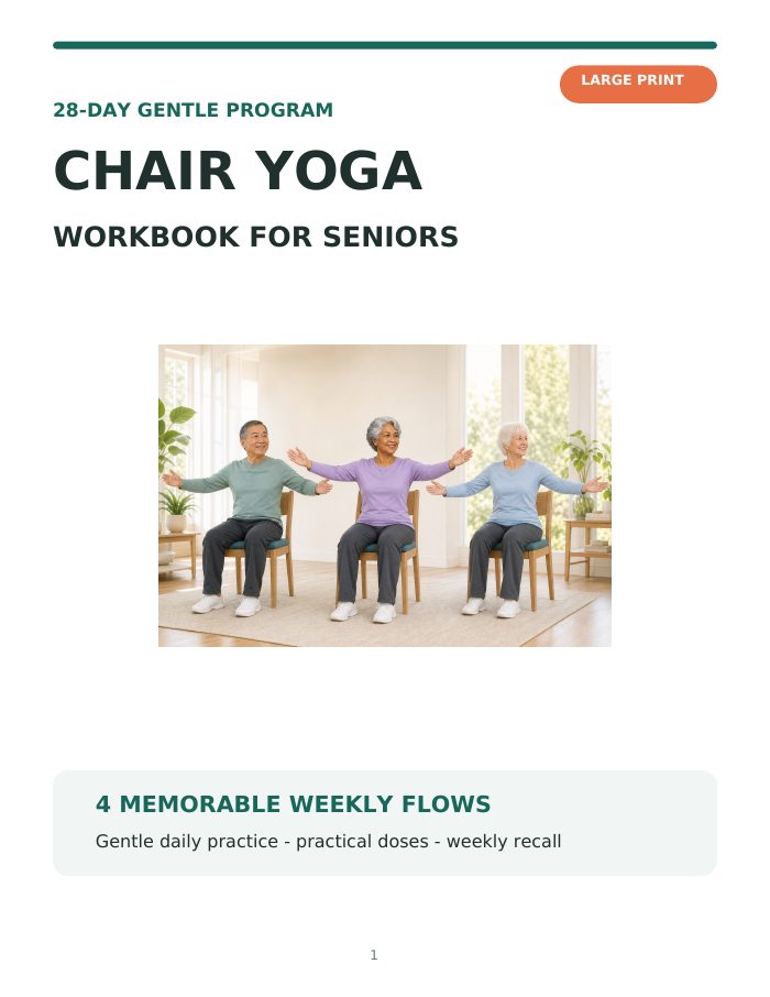 Chair Yoga Large Print